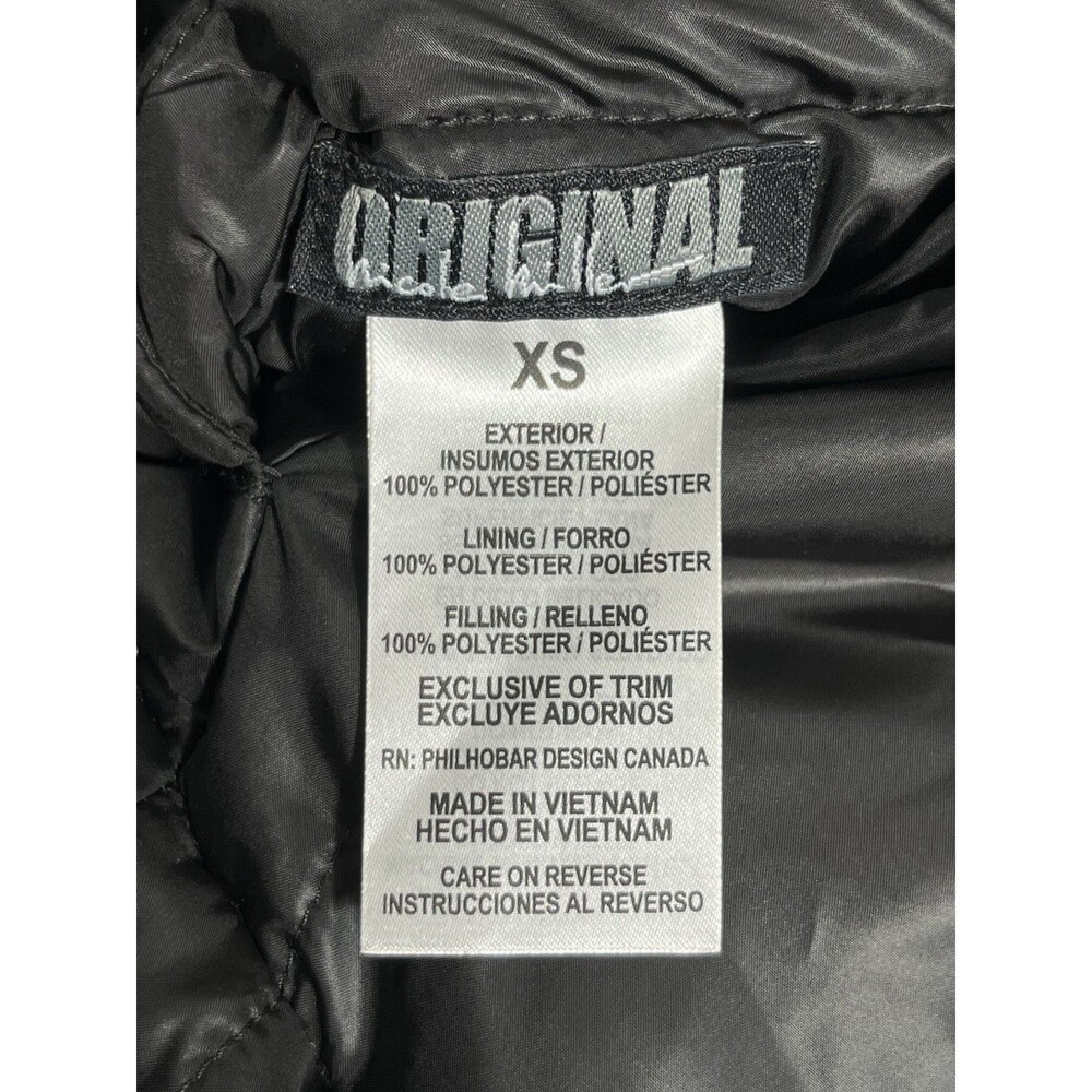 Nicole Miller Ladies' Reversible Vest Black Quilted SZ XS Full Zip - Picture 12 of 15